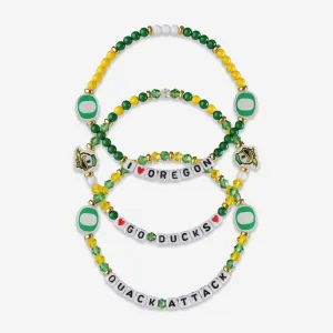 Oregon Ducks 3 Pack Friendship Bracelet