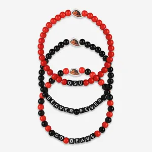 Oregon State Beavers 3 Pack Beaded Friendship Bracelet