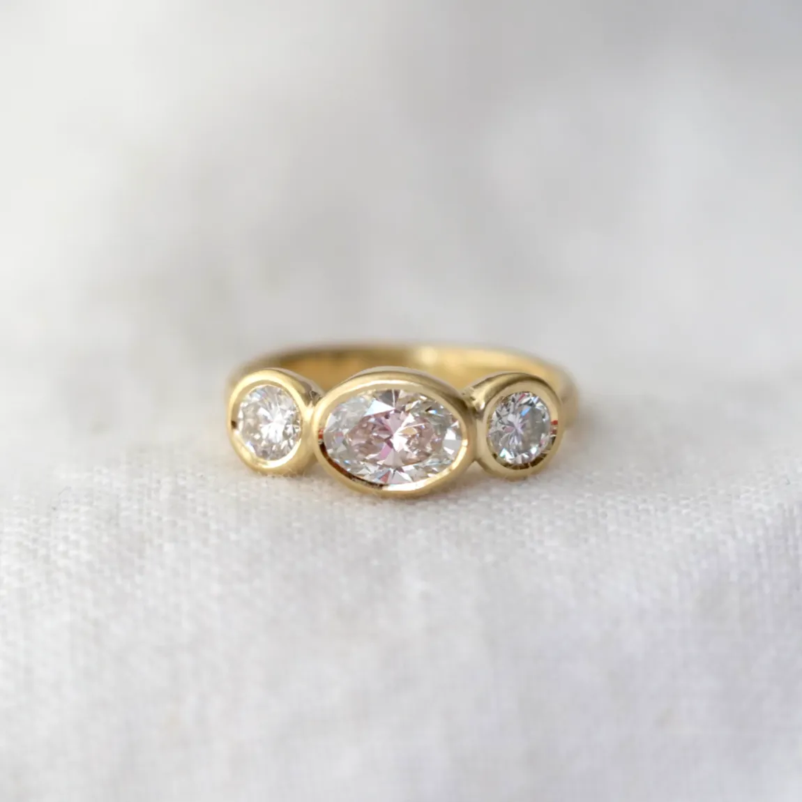 Oval Triad Lab Diamond