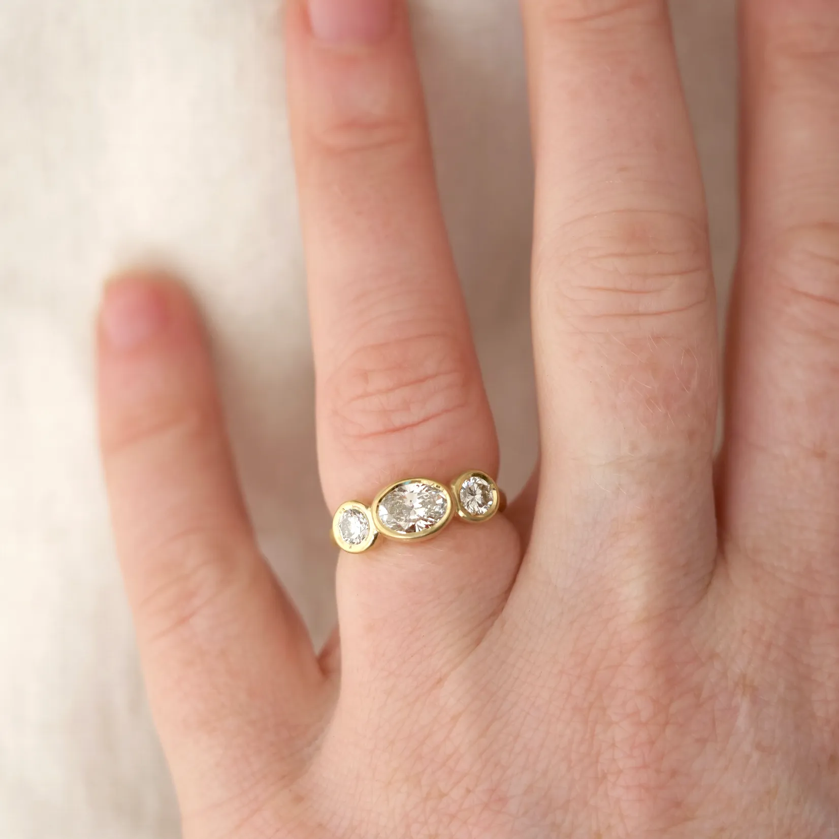 Oval Triad Lab Diamond