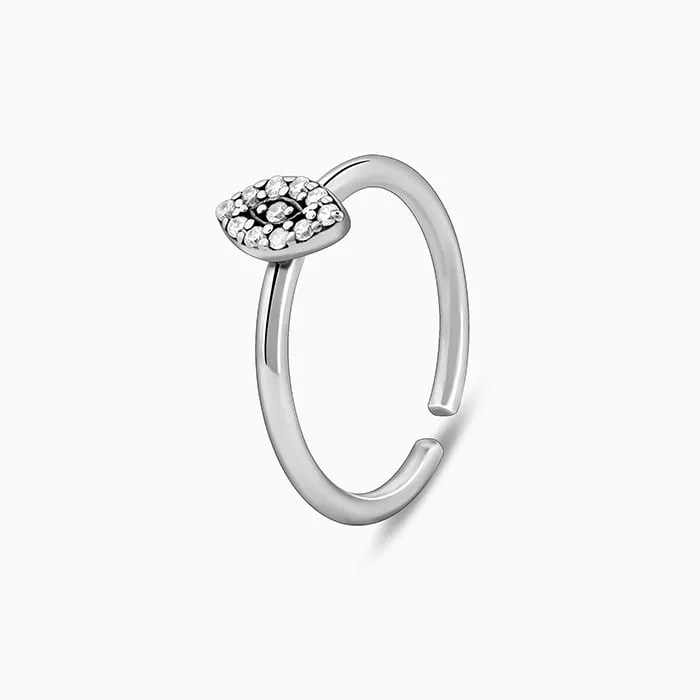 Oxidised Silver Chaitanya Evil Eye Toe Rings