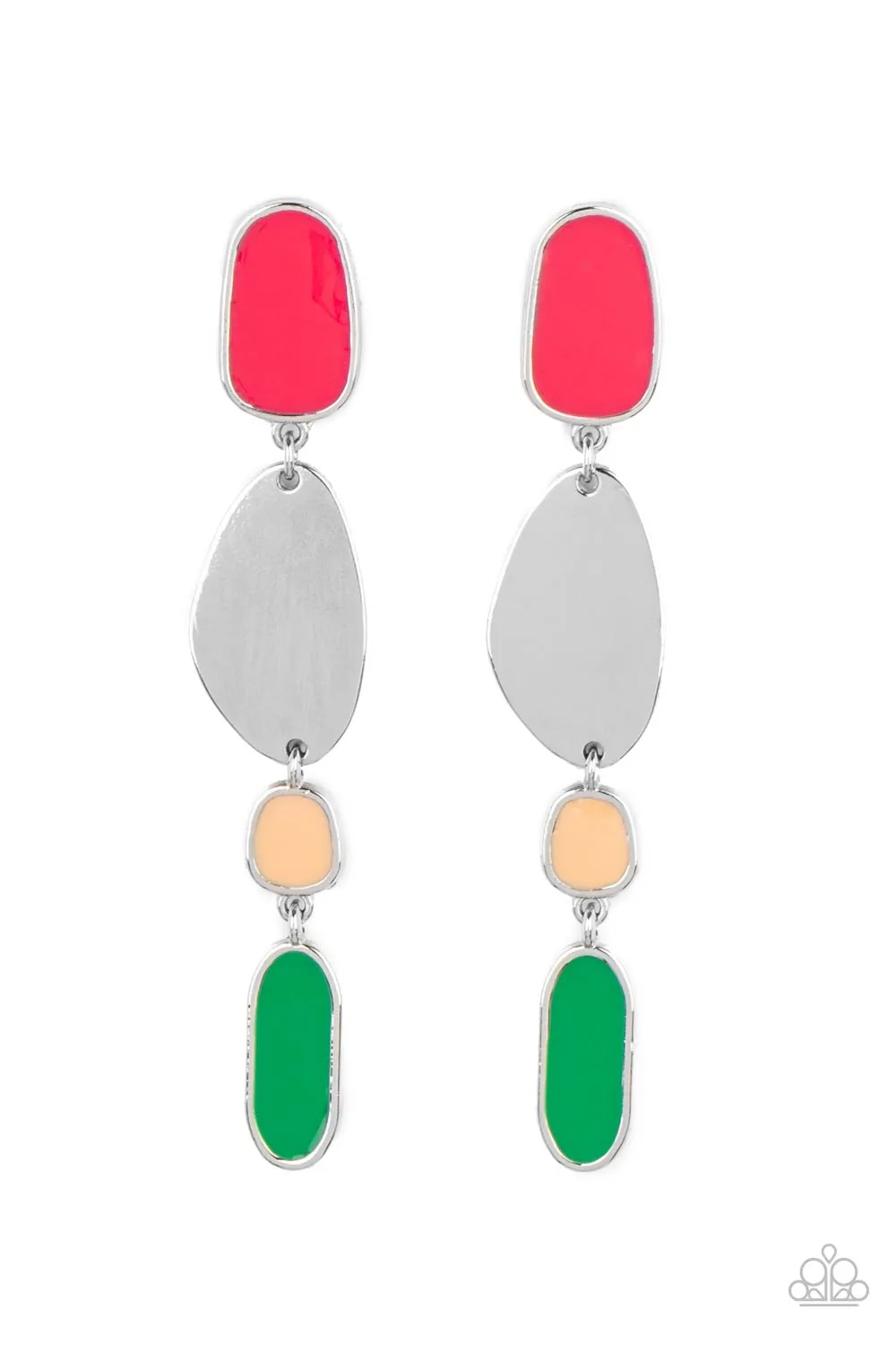 Paparazzi - Deco By Design - Multi Earrings