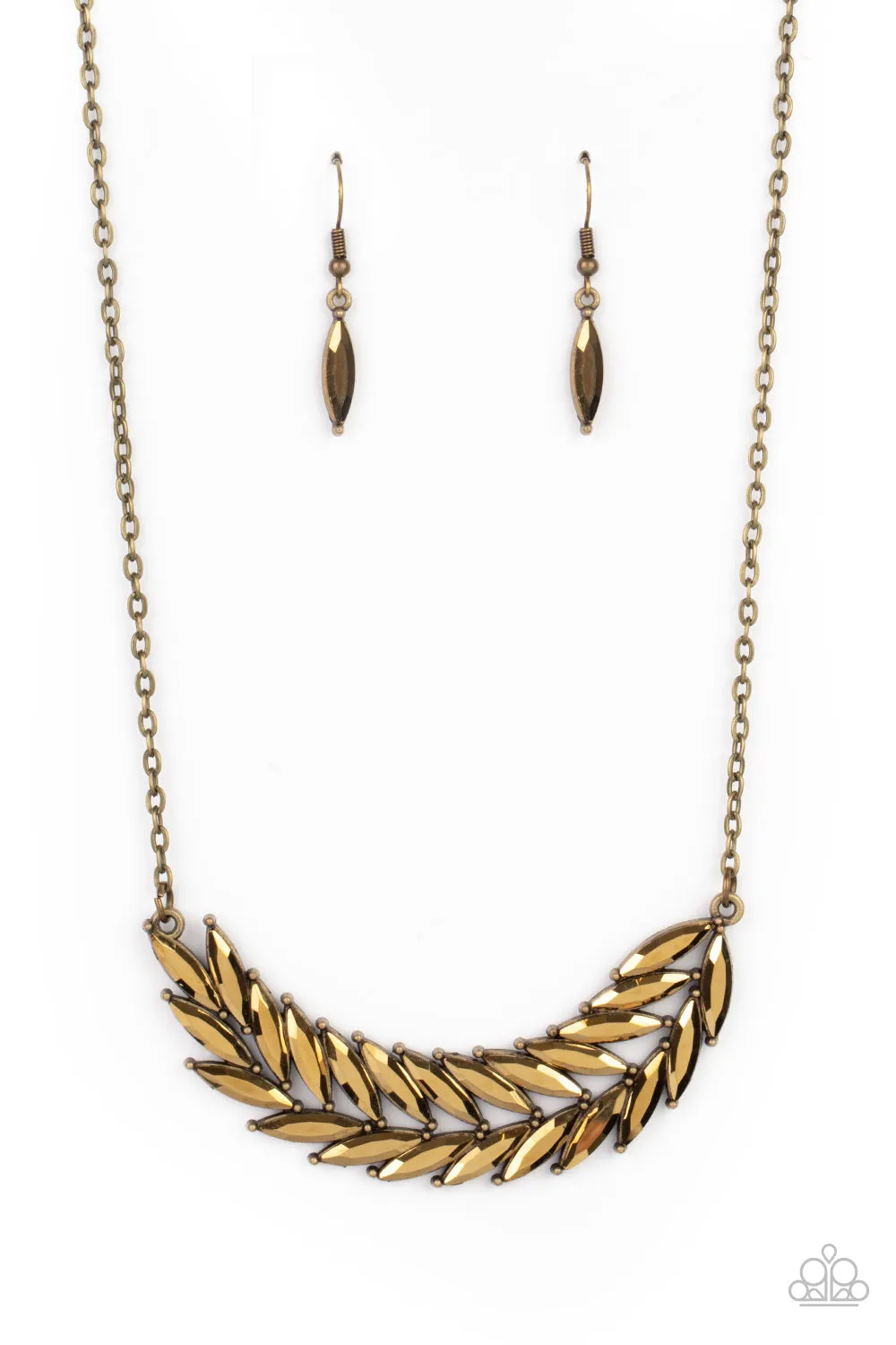 PAPARAZZI  Flight of FANCINESS - Brass Necklace