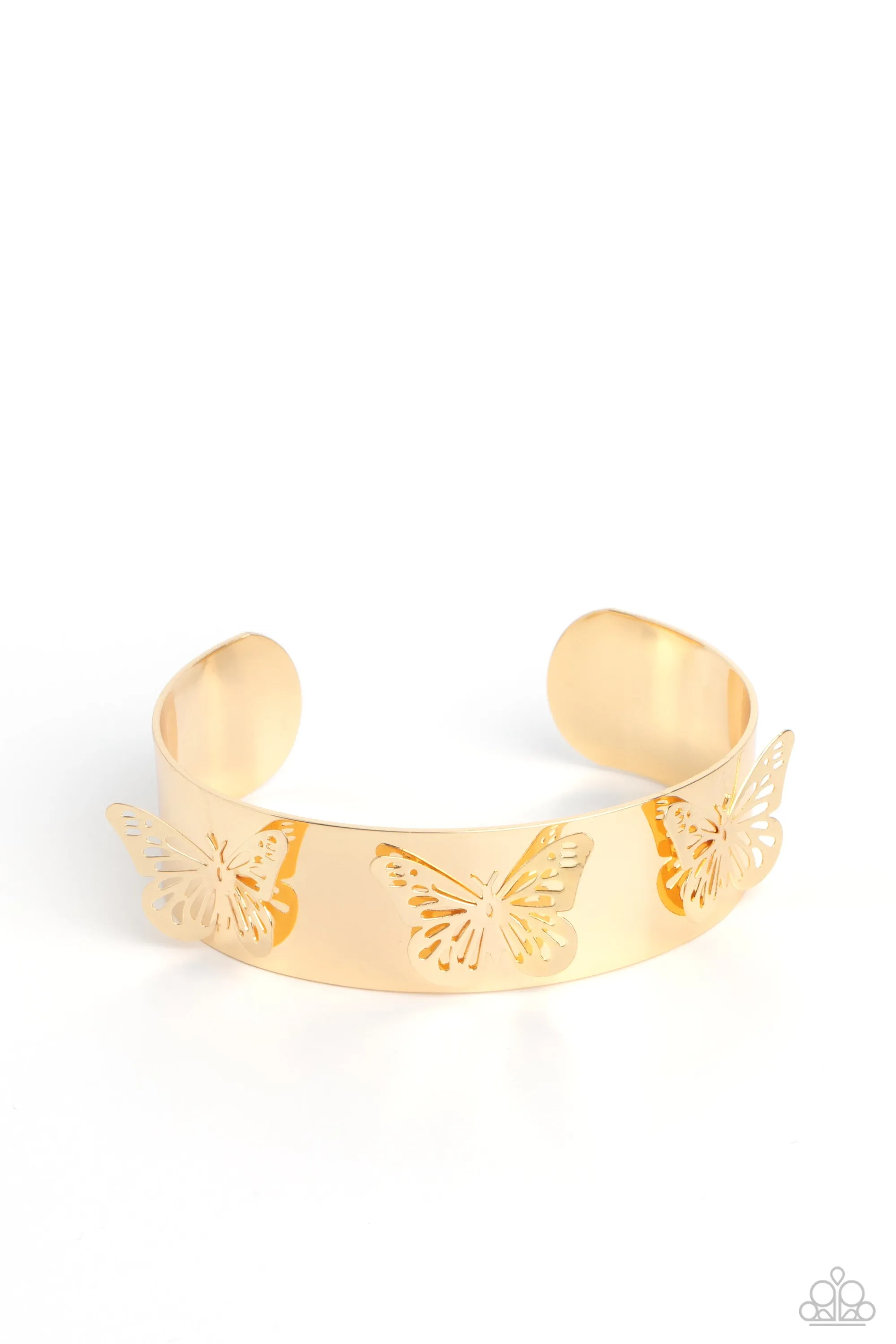 Paparazzi Magical Mariposas - Gold Butterfly Bracelet