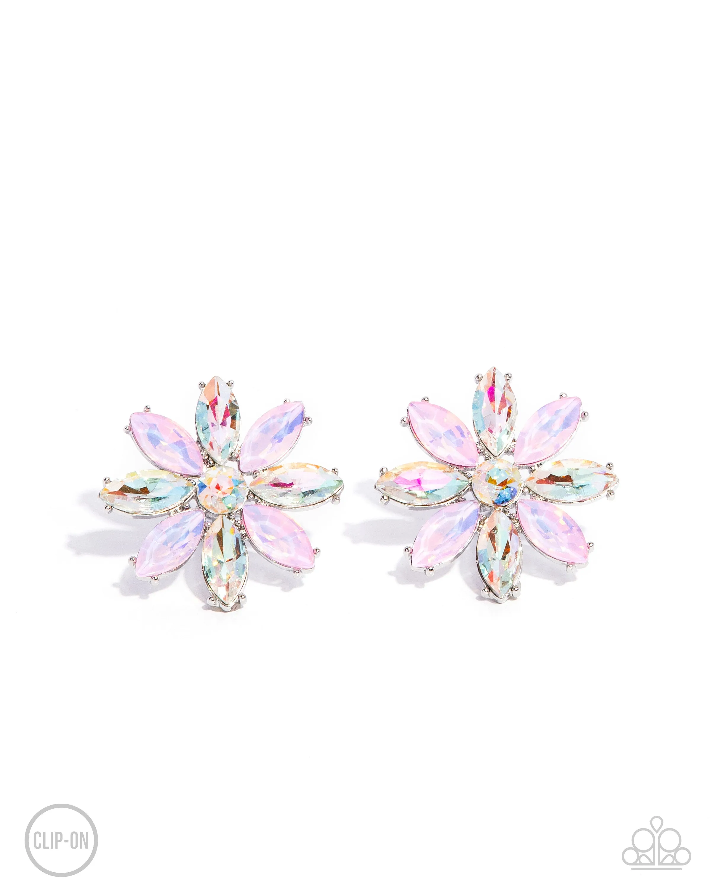 Paparazzi Maiden Makeover - Pink Clip On Earrings