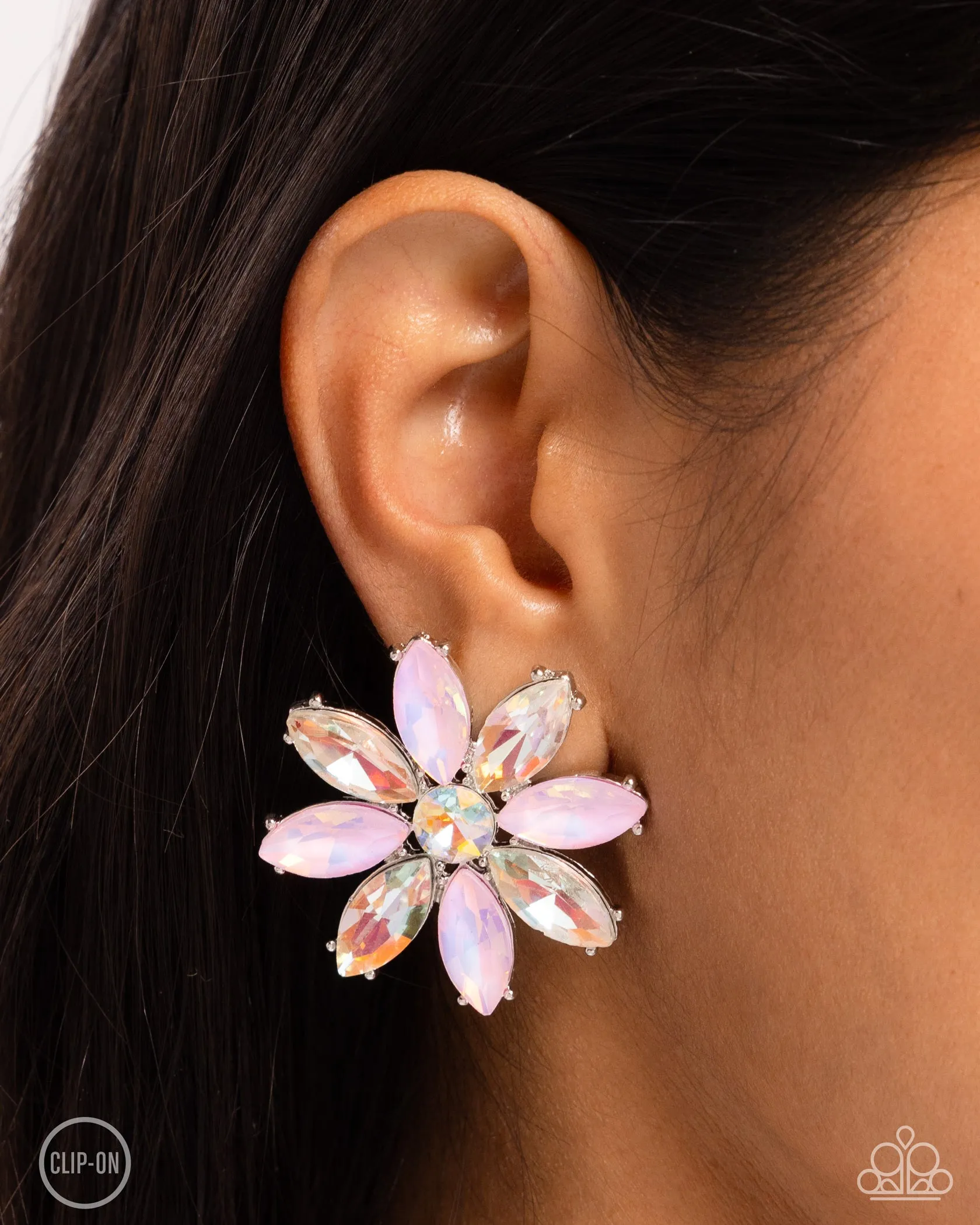 Paparazzi Maiden Makeover - Pink Clip On Earrings
