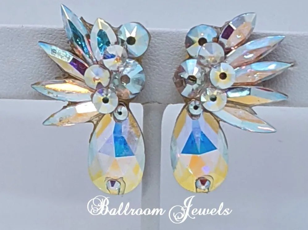 Pear Starburst earrings