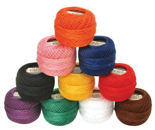 Perle #8 Coloured Cotton Thin Pack of 10