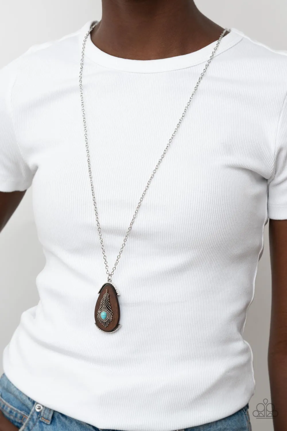 Personal FOWL - Blue (Teardrop Turquoise) Necklace