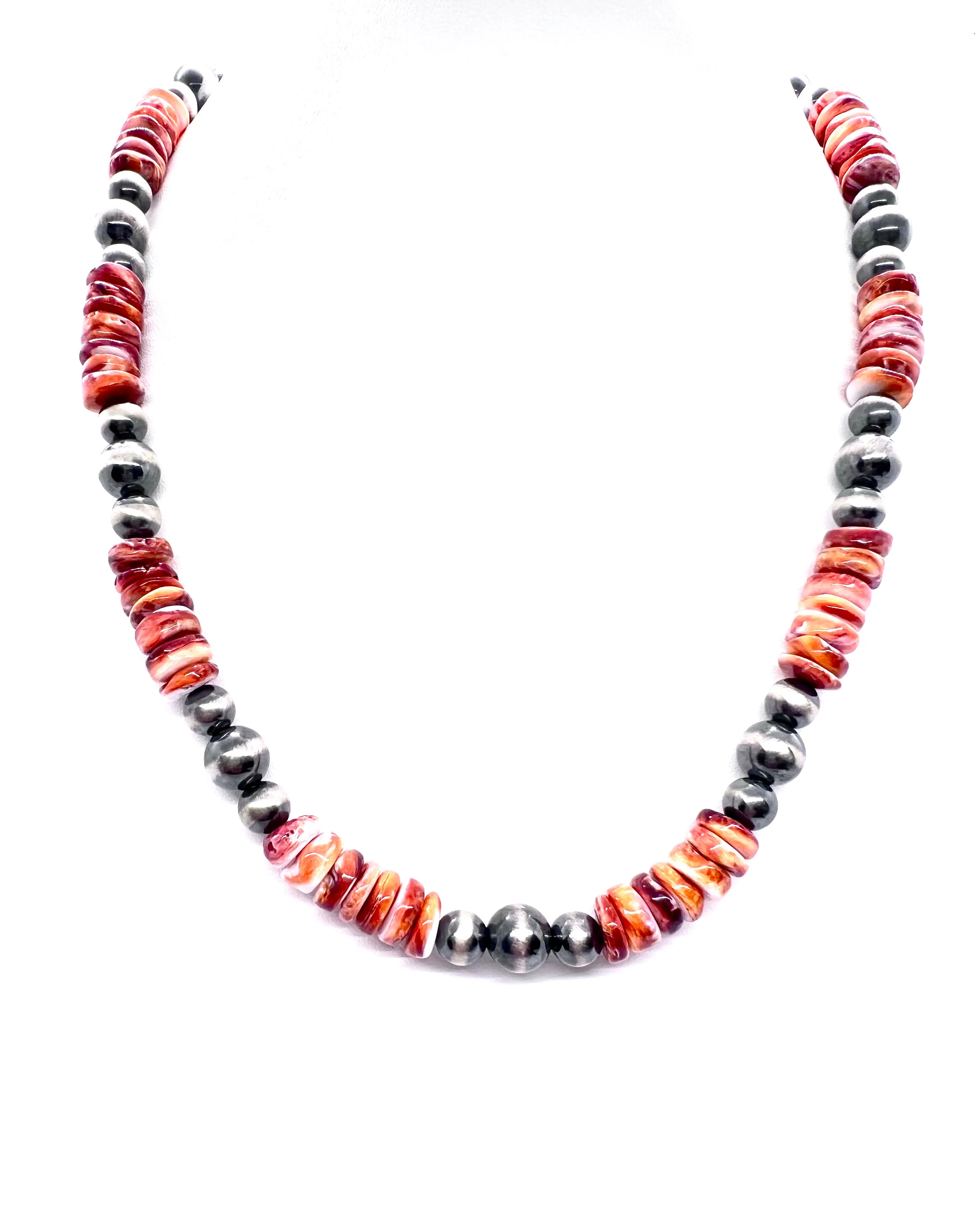 Petunia with Spiny Oyster and Navajo Pearls