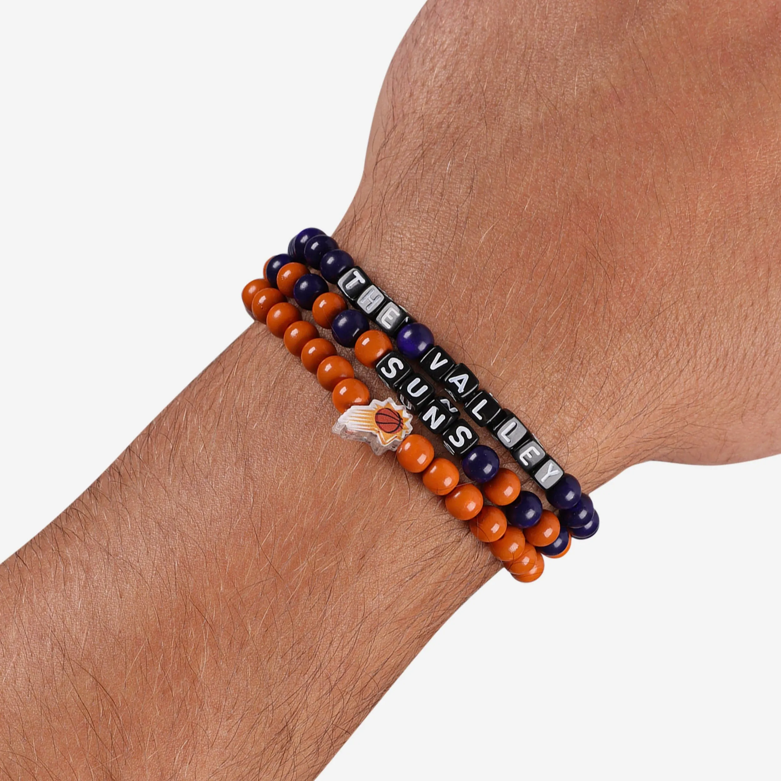 Phoenix Suns 3 Pack Beaded Friendship Bracelet