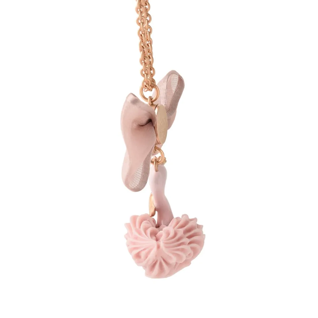 Pink Swan Cream Cake Necklace【Japan Jewelry】