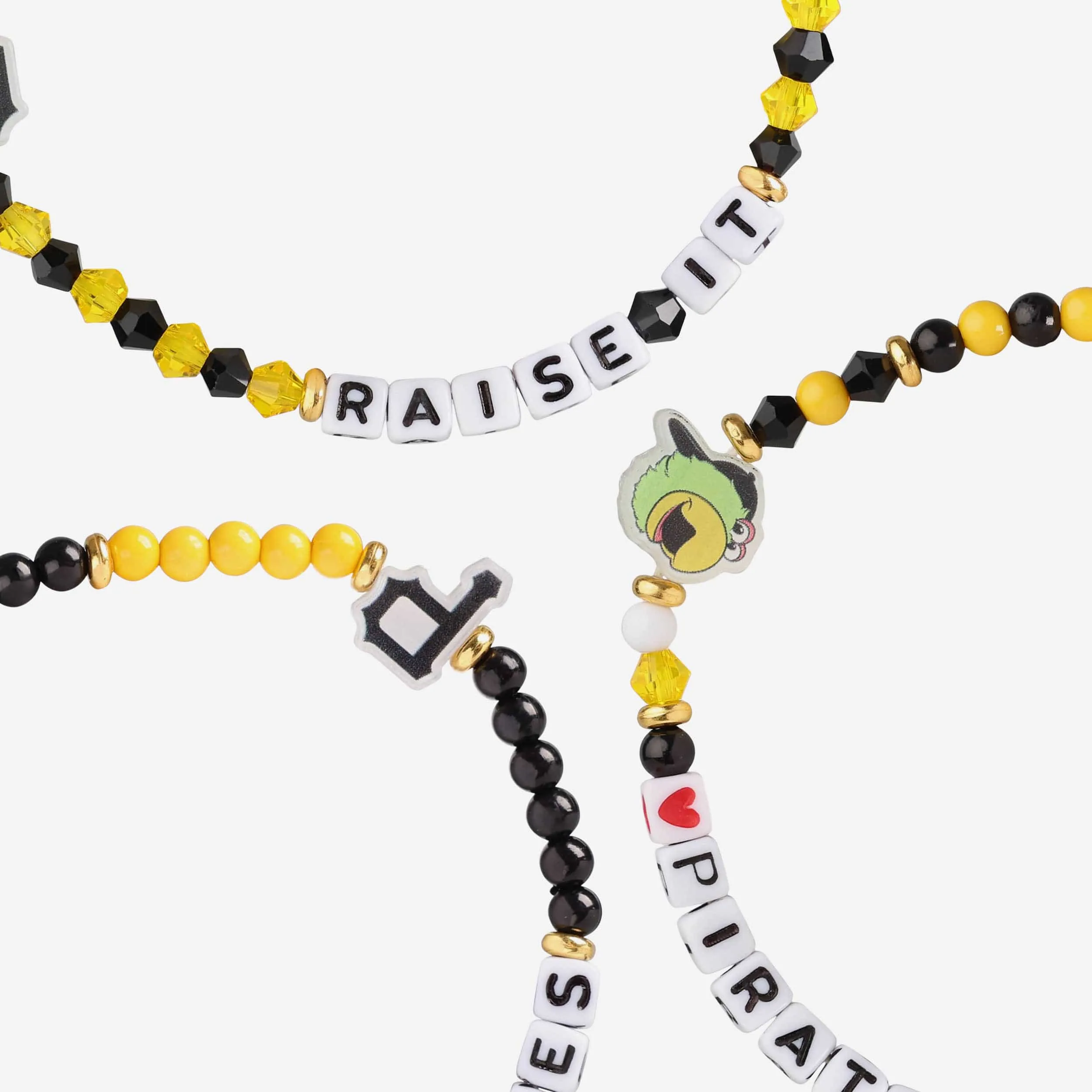 Pittsburgh Pirates 3 Pack Friendship Bracelet