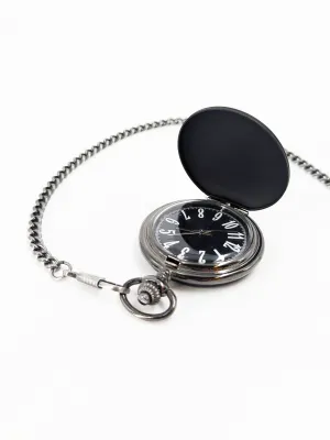 Pocket Watch Black Mechanical