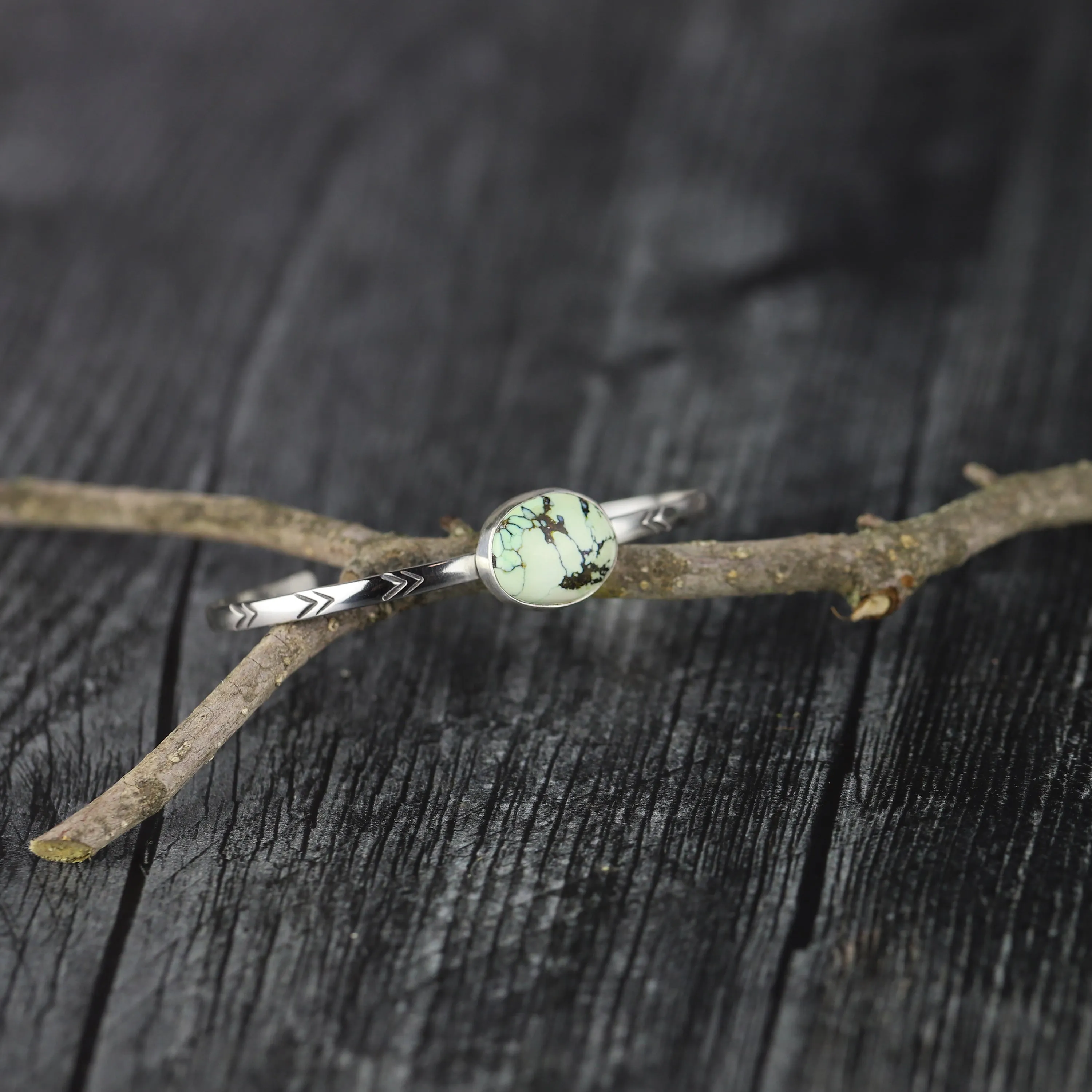 Poseidon Variscite Stacking Cuff No.39