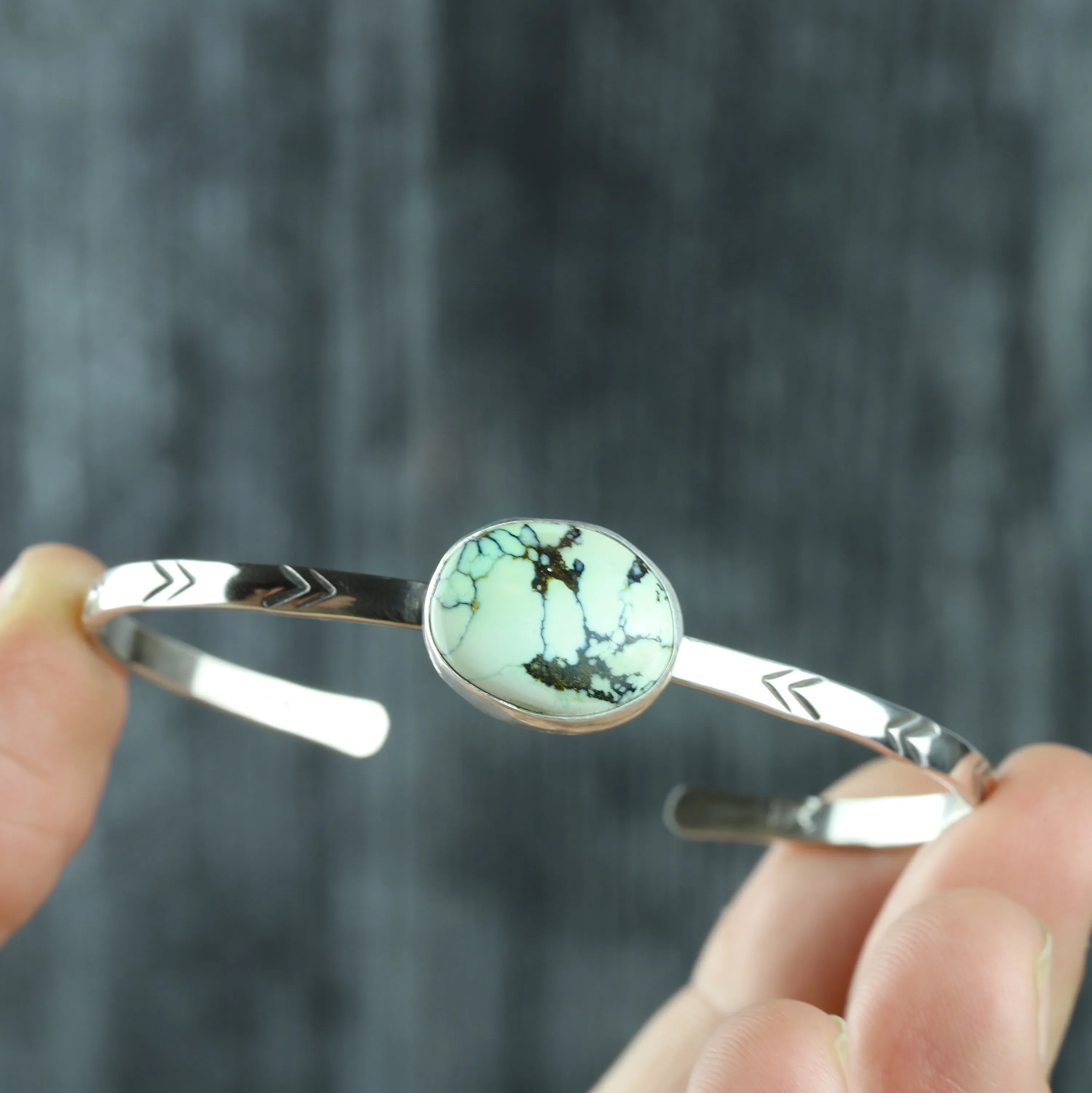 Poseidon Variscite Stacking Cuff No.39