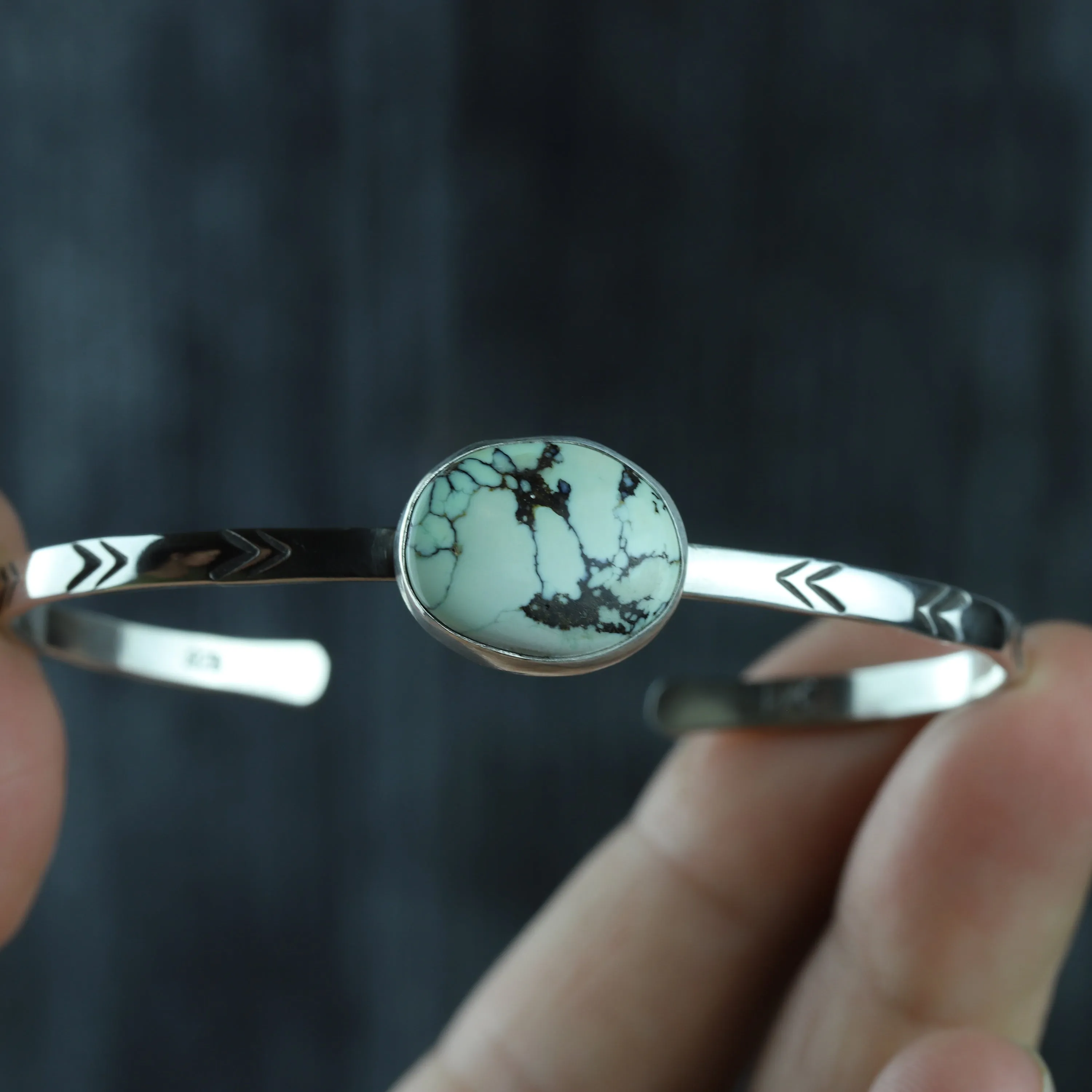 Poseidon Variscite Stacking Cuff No.39