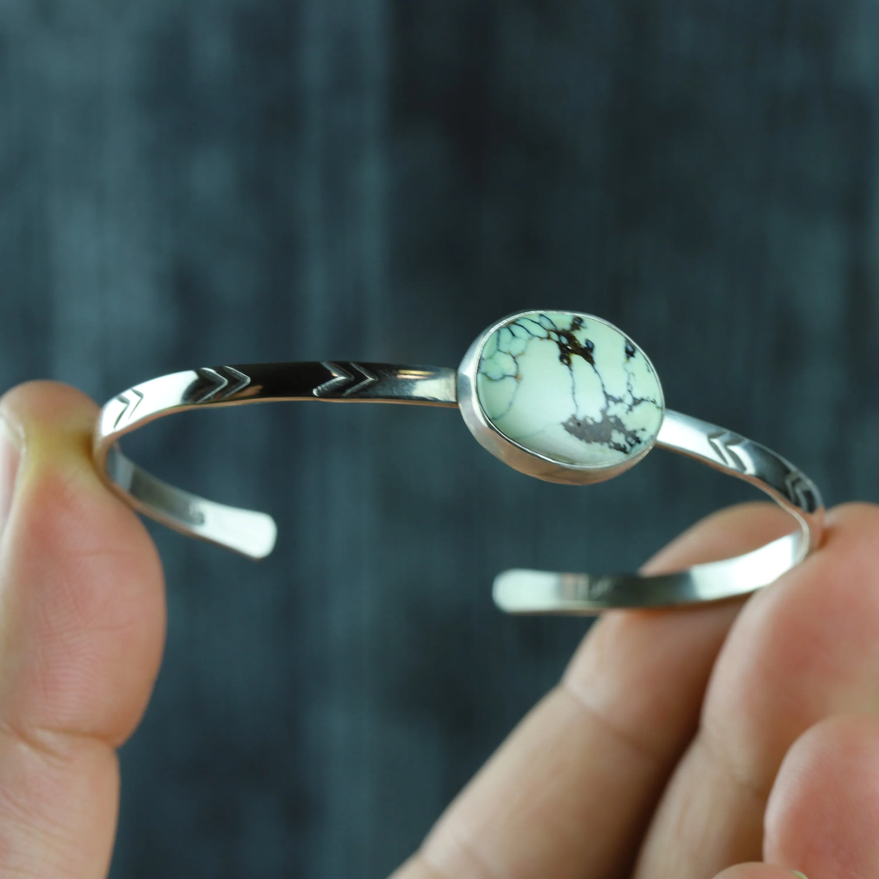 Poseidon Variscite Stacking Cuff No.39