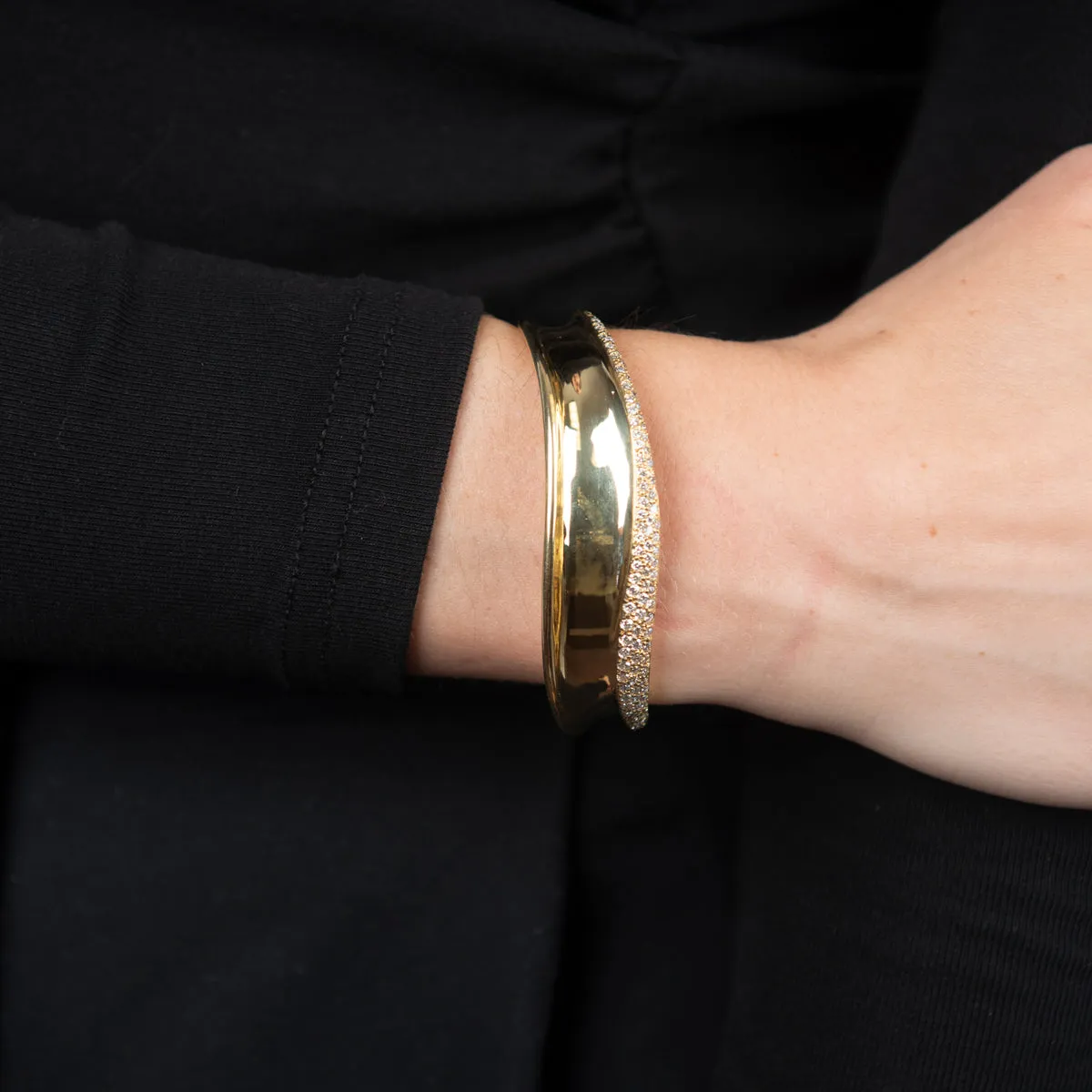 Pre-Owned  Robert Lee Morris Diamond Cuff
