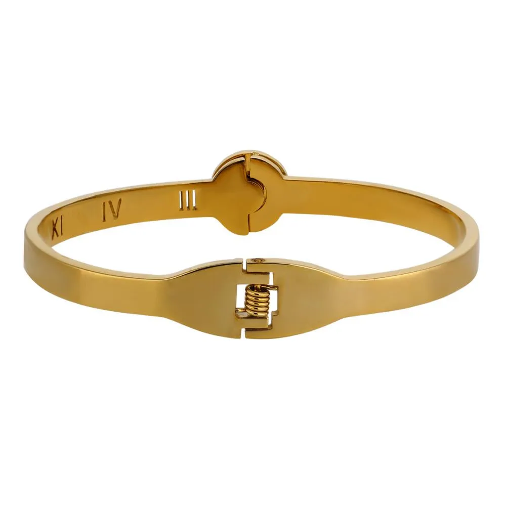 Premium Quality Gold Plated Gold & Black Color Bracelet for Women