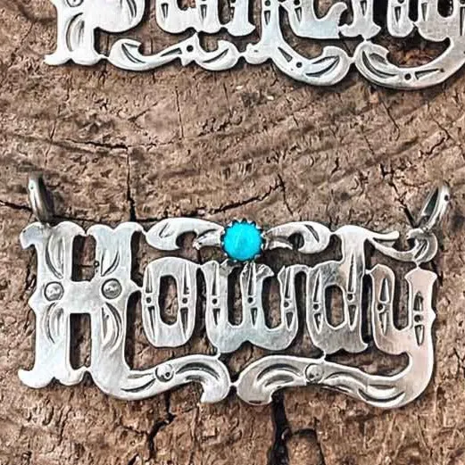 "HOWDY" Bar Necklace