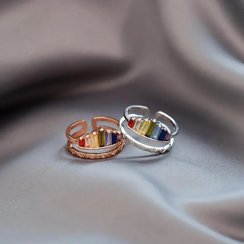 Rainbow Tiara Adjustable Ring