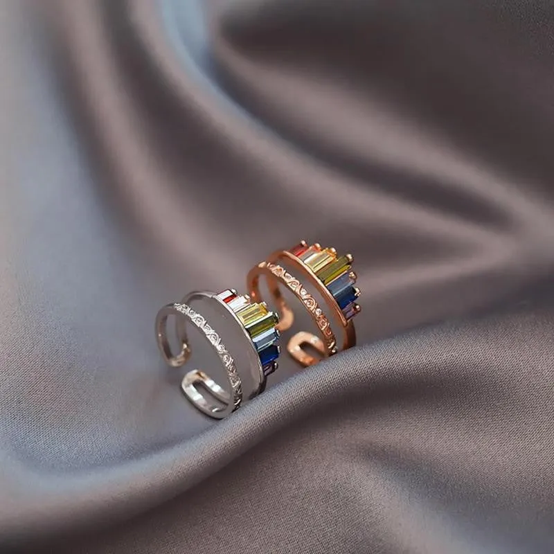 Rainbow Tiara Adjustable Ring