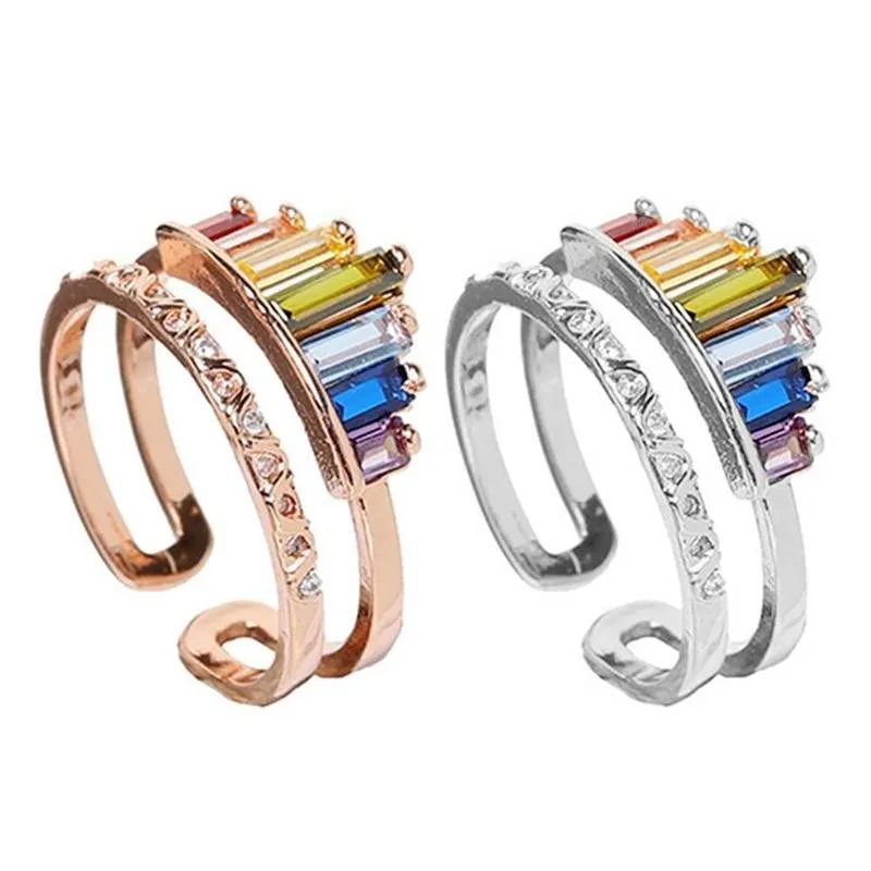 Rainbow Tiara Adjustable Ring