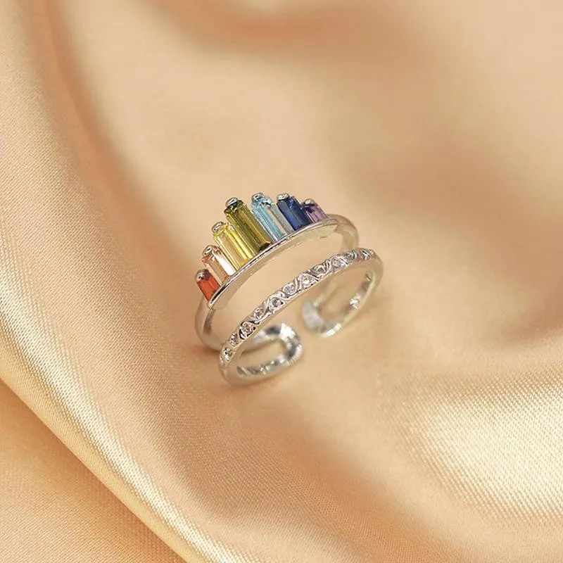 Rainbow Tiara Adjustable Ring
