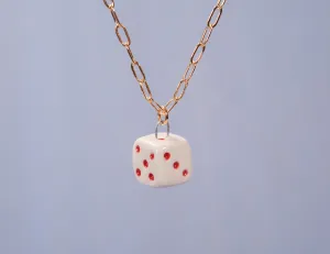 Red Dice Necklace