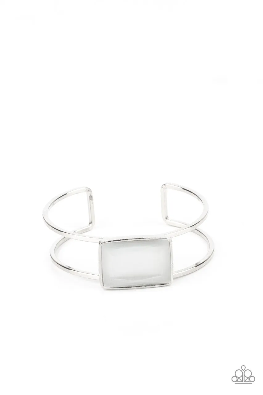 Rehearsal Refinement White Paparazzi Bracelet