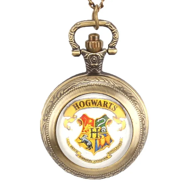 Retro Clock Necklace Pocket Watch Vintage Snitch Gold Ball Silver Bronze Fob Chain Watch Men Women relogio de bolso