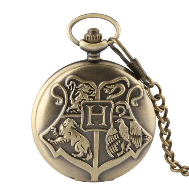 Retro Clock Necklace Pocket Watch Vintage Snitch Gold Ball Silver Bronze Fob Chain Watch Men Women relogio de bolso