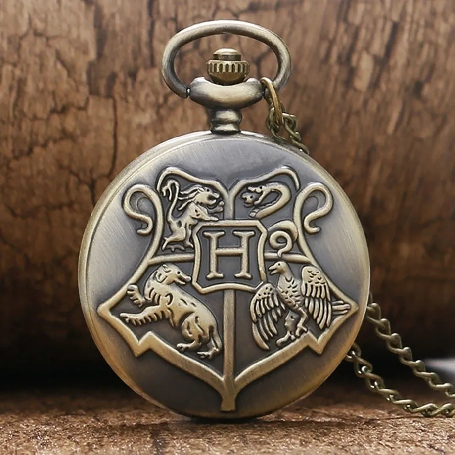 Retro Clock Necklace Pocket Watch Vintage Snitch Gold Ball Silver Bronze Fob Chain Watch Men Women relogio de bolso