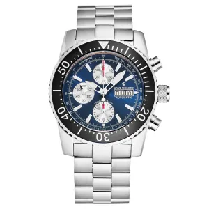 Revue Thommen Men's 17030.6125 'Divers' Blue Dial Day-Date Chronograph Automatic Watch
