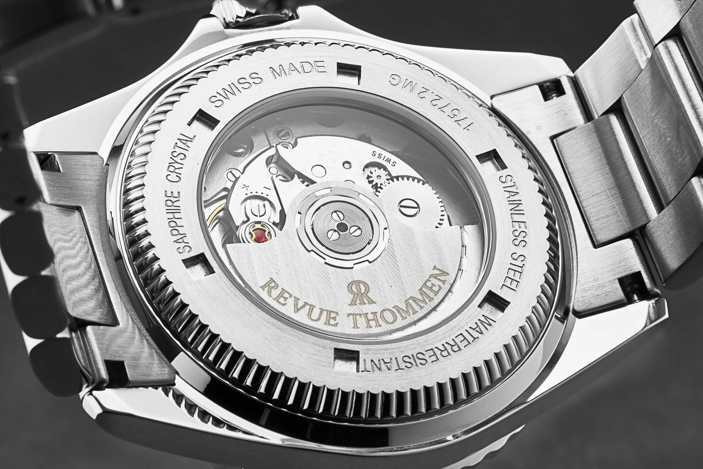 Revue Thommen Men's 17572.2133 'Diver' Black Dial Black and Blue Bezel GMT Automatic Watch
