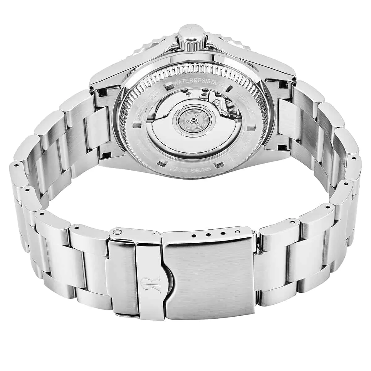 Revue Thommen Men's 17572.2135 'Diver' Black Dial Stainless Steel GMT Automatic Watch