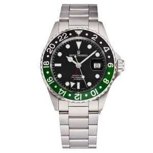 Revue Thommen Men's 17572.2138 'Diver' Black Dial Stainless Steel Automatic Watch