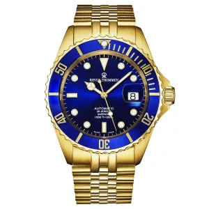Revue Thommen Men's 'Diver' Blue Dial Stainless Steel Bracelet Automatic Watch 17571.2215