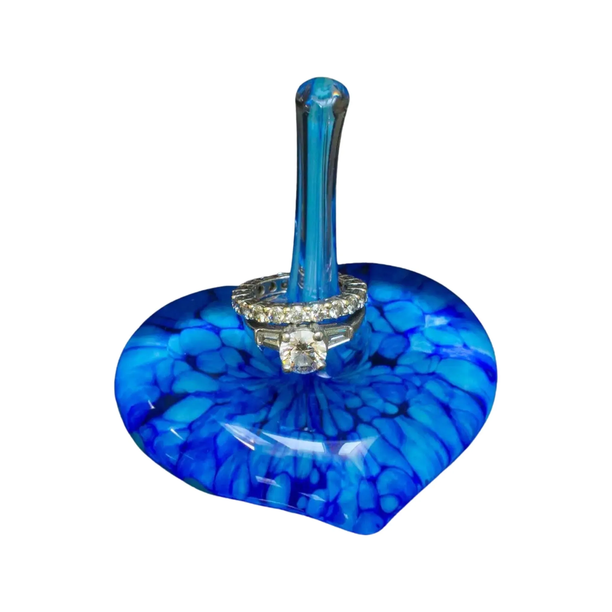 Ring Holder Heart - Sapphire