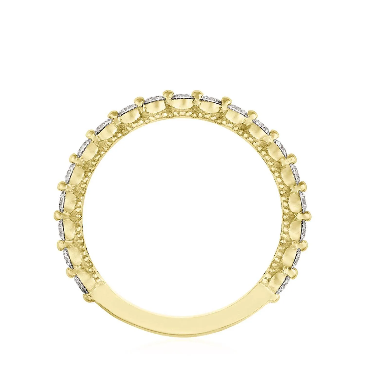 Round Diamond Wedding Band, 2mm