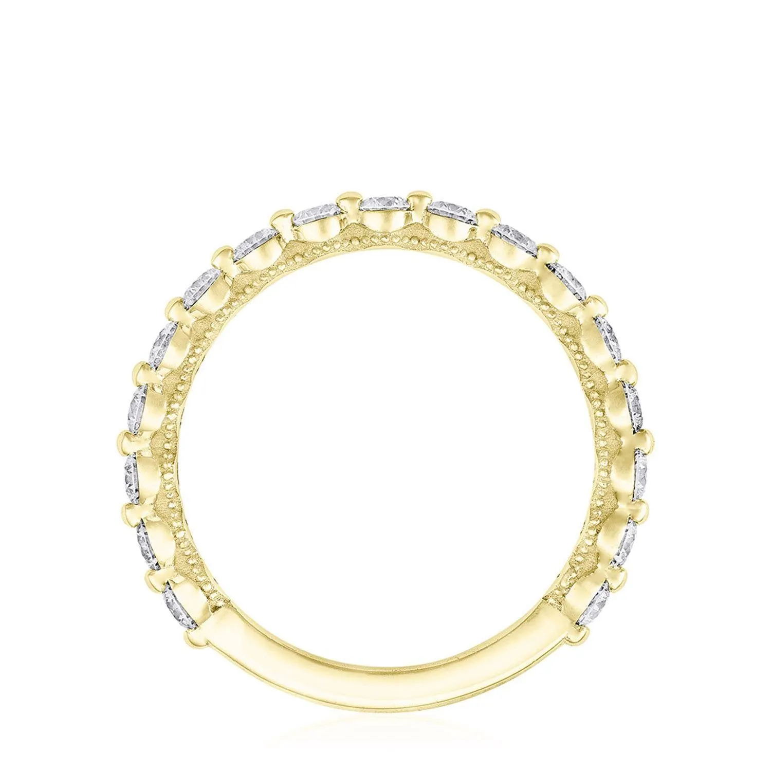 Round Diamond Wedding Band, 2mm