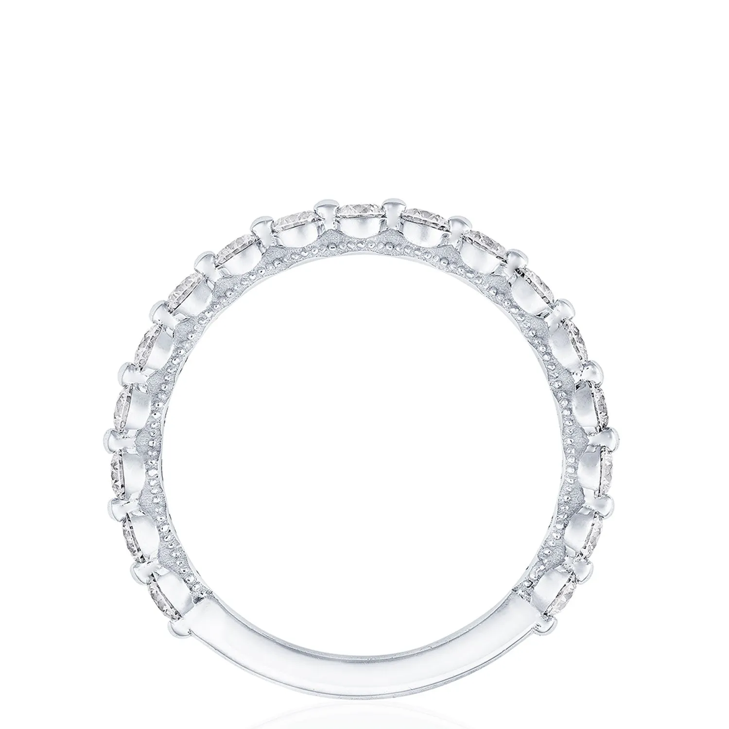 Round Diamond Wedding Band, 2mm
