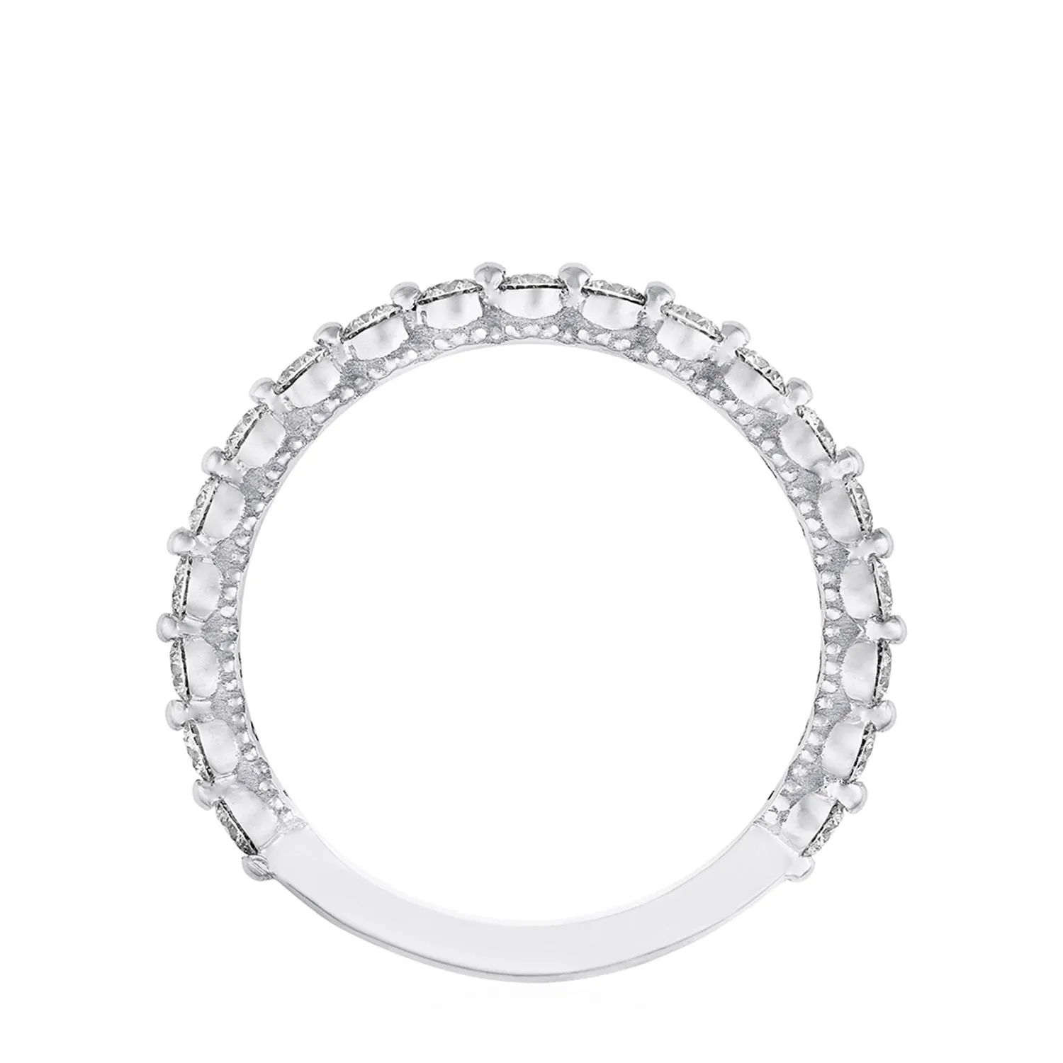 Round Diamond Wedding Band, 2mm