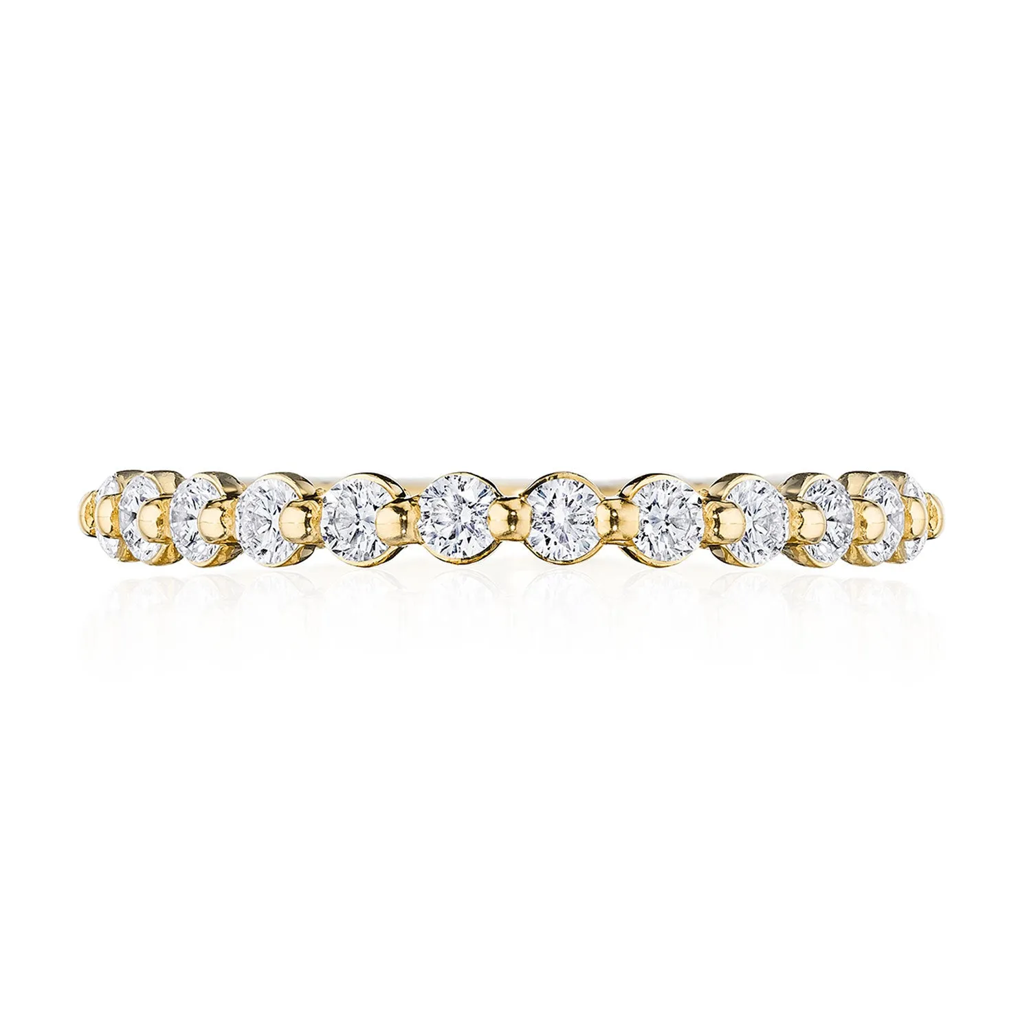 Round Diamond Wedding Band, 2mm