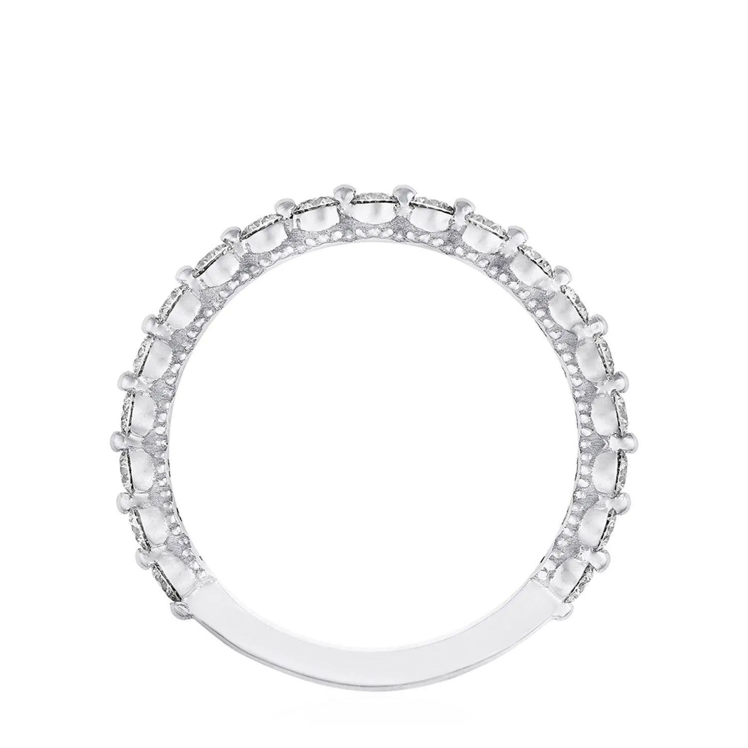Round Diamond Wedding Band, 2mm