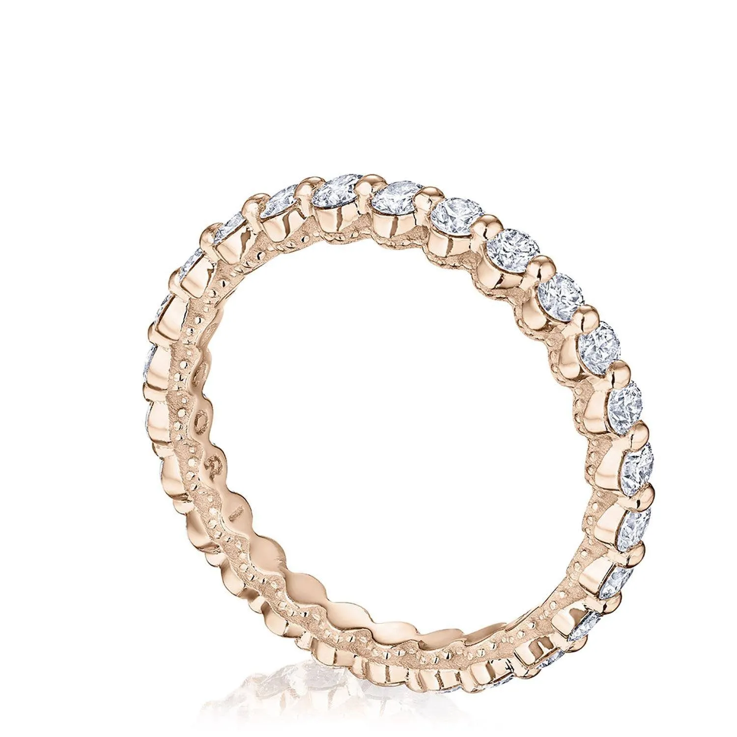 Round Diamond Wedding Band, 2mm