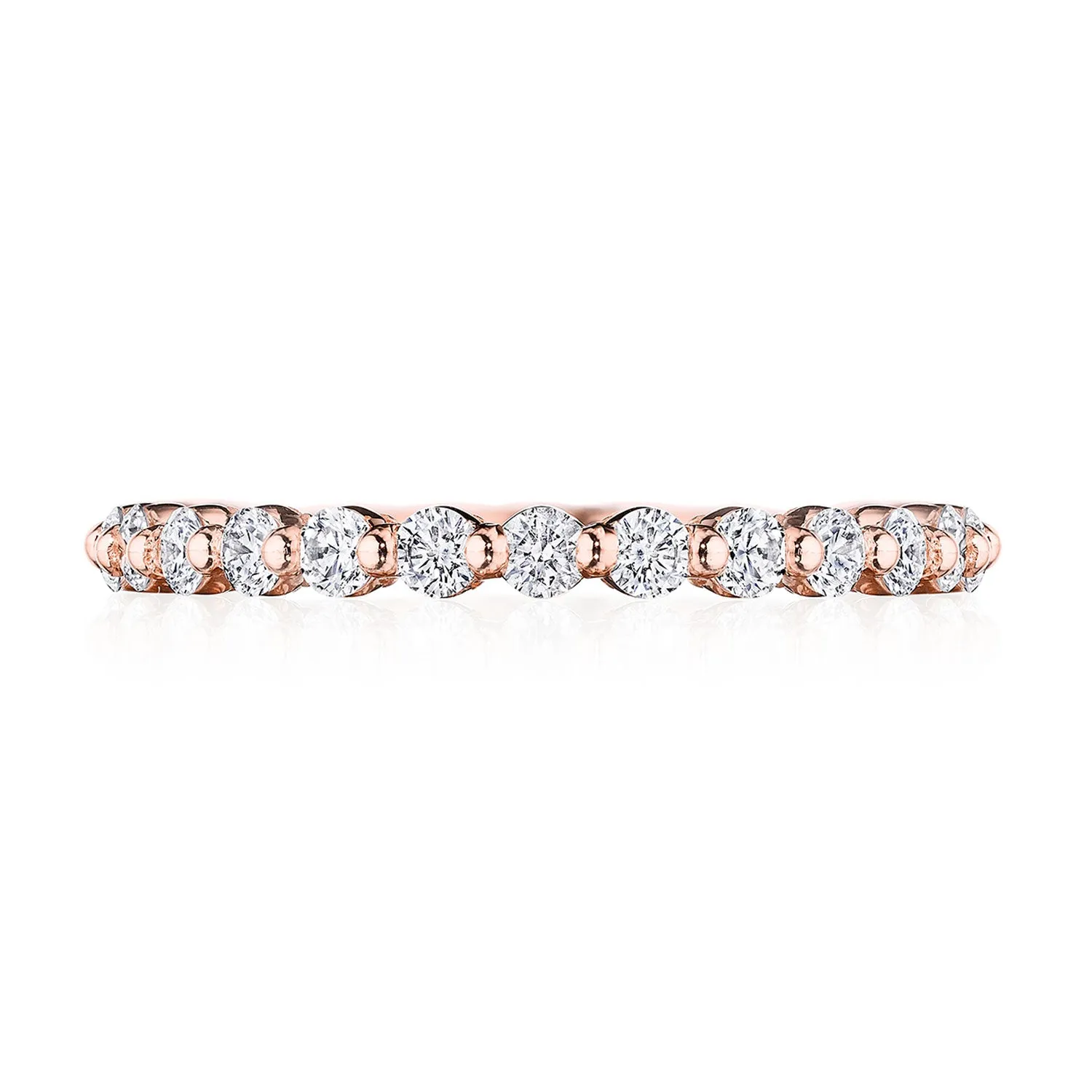 Round Diamond Wedding Band, 2mm