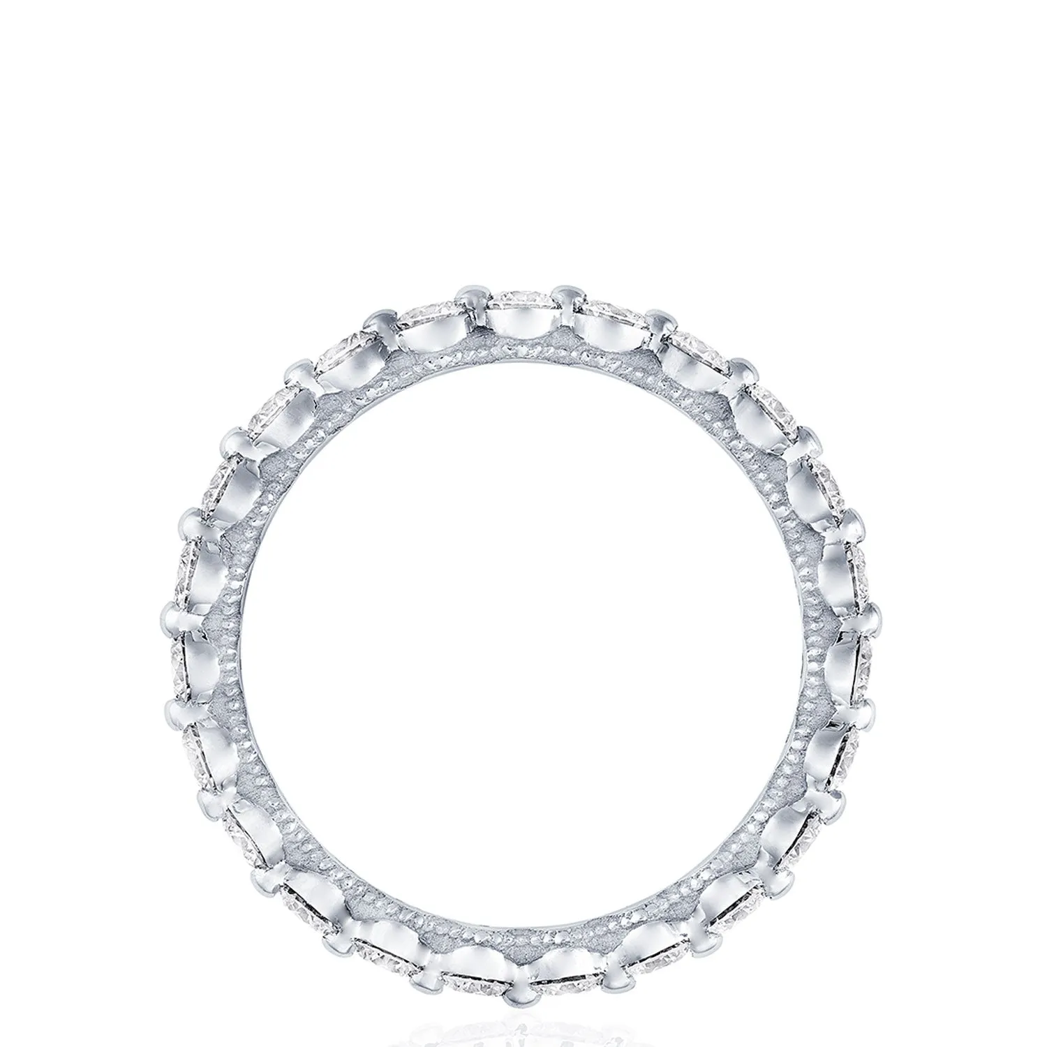 Round Diamond Wedding Band, 2mm