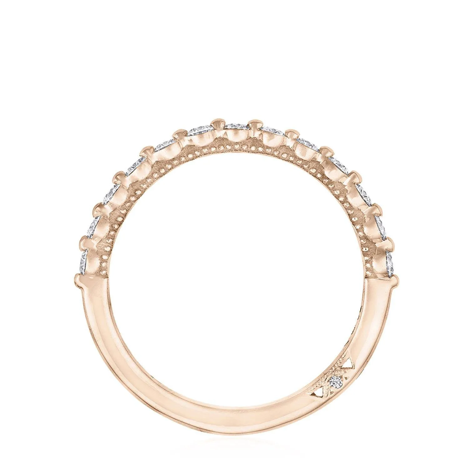 Round Diamond Wedding Band, 2mm